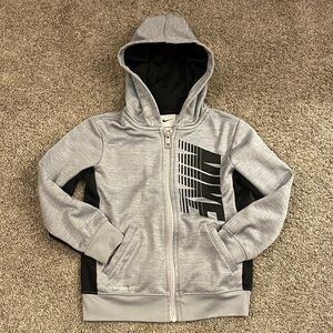 Nike Kids Gray and Black Hoodie